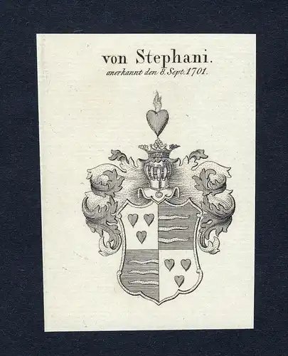 Von Stephani - Stephani Wappen Adel coat of arms heraldry Heraldik