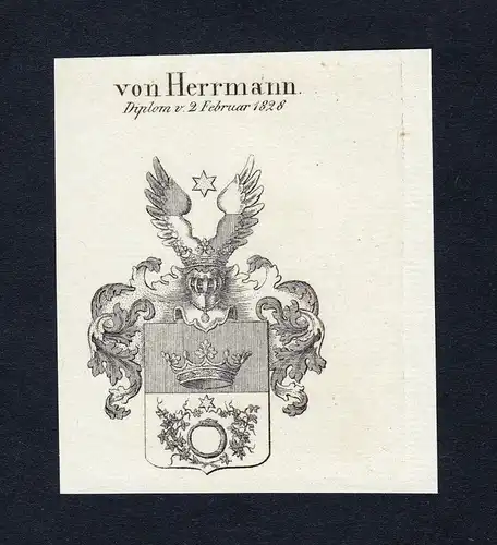 Von Hermann - Herrmann Wappen Adel coat of arms heraldry Heraldik