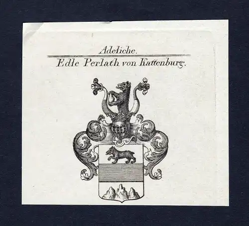 Edle Perlath von Kattenburg - Perlath Kattenburg Wappen Adel coat of arms heraldry Heraldik