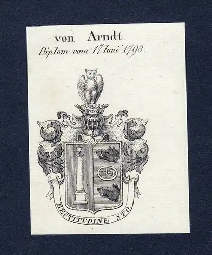 Von Arndt - Arndt Wappen Adel coat of arms heraldry Heraldik