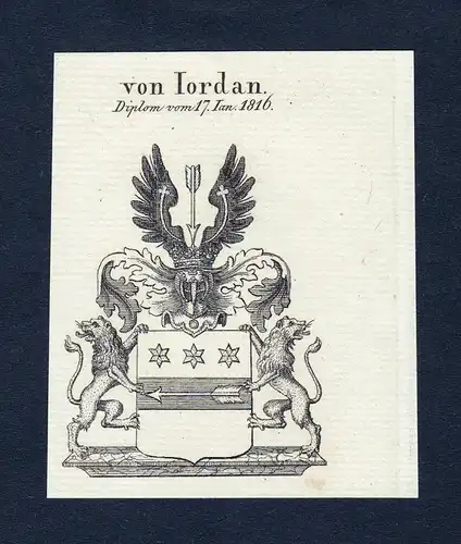 Von Iordan - Iordan Wappen Adel coat of arms heraldry Heraldik