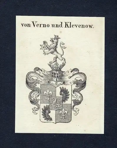 Von Verno und Klevenow - Verno Klevenow Wappen Adel coat of arms heraldry Heraldik