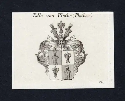 Edel von Plotho (Plothow) - Plotho Wappen Adel coat of arms heraldry Heraldik