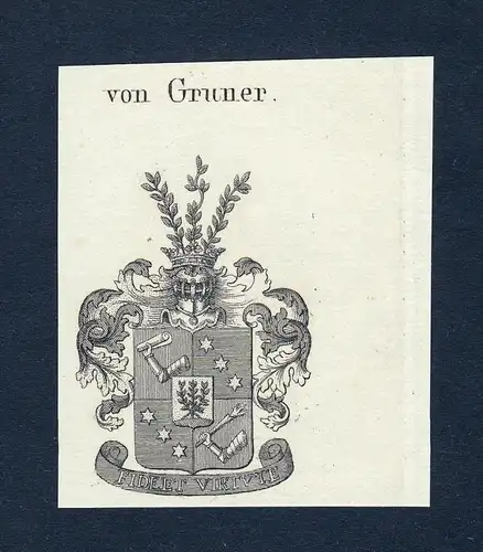 Von Gruner - Gruner Wappen Adel coat of arms heraldry Heraldik