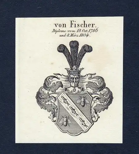 Von Fischer - Fischer Wappen Adel coat of arms heraldry Heraldik