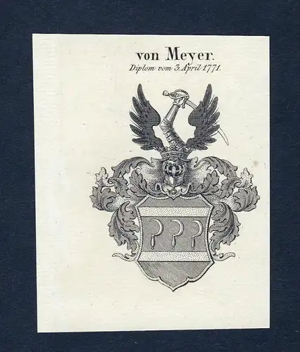 Von Meyer - Meyer Wappen Adel coat of arms heraldry Heraldik