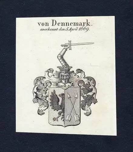 Von Dennemark - Dennemark Wappen Adel coat of arms heraldry Heraldik