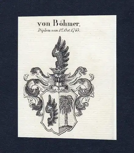 Von Böhmer - Böhmer Wappen Adel coat of arms heraldry Heraldik