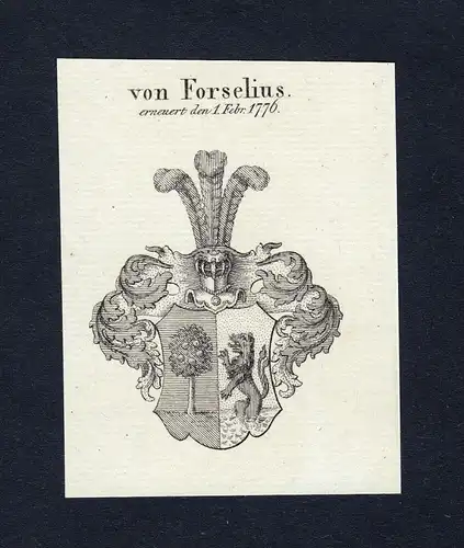 Von Forselius - Forselius Wappen Adel coat of arms heraldry Heraldik