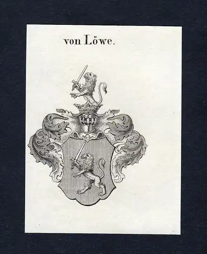 Von Löwe - Löwe Wappen Adel coat of arms heraldry Heraldik
