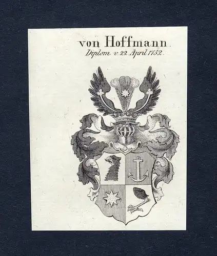 Von Hoffmann - Hoffmann Wappen Adel coat of arms heraldry Heraldik