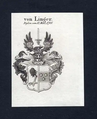 Von Linger - Linger Wappen Adel coat of arms heraldry Heraldik