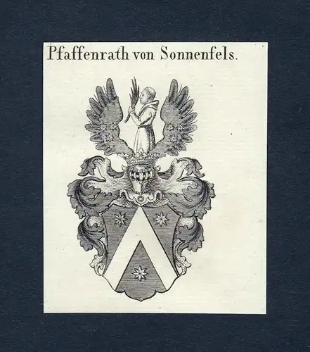 Pfaffenrath von Sonnenfels - Sonnenfels Wappen Adel coat of arms heraldry Heraldik