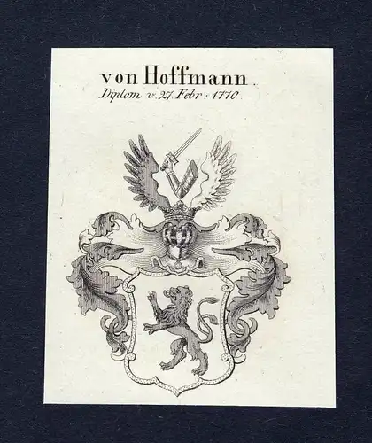 Von Hoffmann - Hoffmann Wappen Adel coat of arms heraldry Heraldik