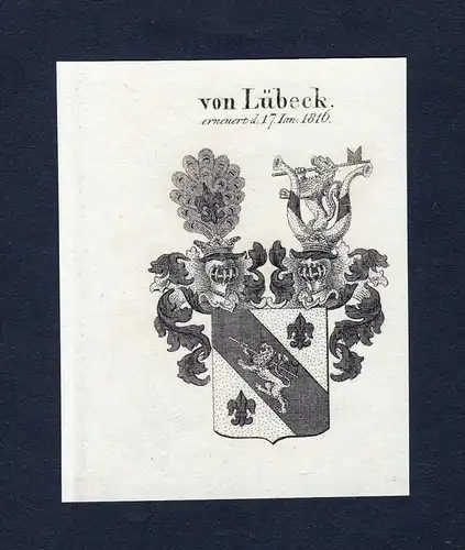 Von Lübeck - Lübeck Wappen Adel coat of arms heraldry Heraldik