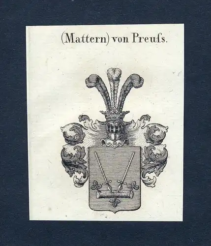 (Mattern) von Preufs - Preufs Wappen Adel coat of arms heraldry Heraldik