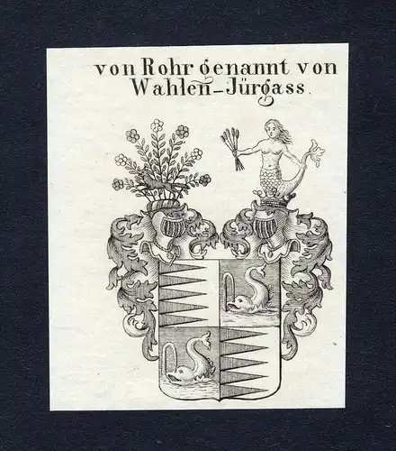 Von Rohr genannt von Wahlen-Jürgass - Rohr genannt von Wahlen-Jürgass Wahlen-Juergaß Wappen Adel coat of ar