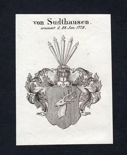 Von Sudthausen - Sudthausen Wappen Adel coat of arms heraldry Heraldik