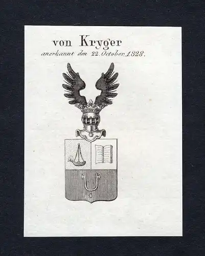 Von Kryger - Kryger Wappen Adel coat of arms heraldry Heraldik