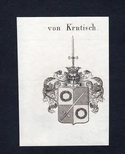 Von Krutisch - Krutisch Wappen Adel coat of arms heraldry Heraldik