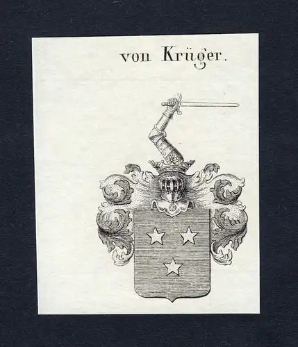 Von Krüger - Krüger Wappen Adel coat of arms heraldry Heraldik
