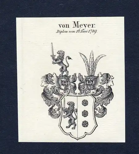 Von Meyer - Meyer Wappen Adel coat of arms heraldry Heraldik