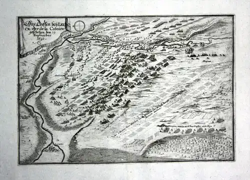 Das Treffen bey Leuce oder de la Catoire geschehen den 19 September 1691 - Leuze-en-Hainaut Region Wallonne Be