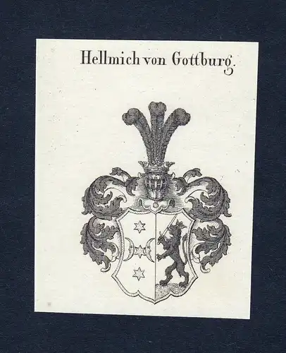 Hellmich von Gottburg - Hellmich Gottburg Wappen Adel coat of arms heraldry Heraldik