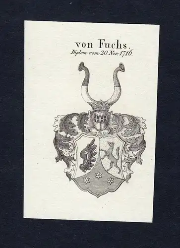 Von Fuchs - Fuchs Wappen Adel coat of arms heraldry Heraldik