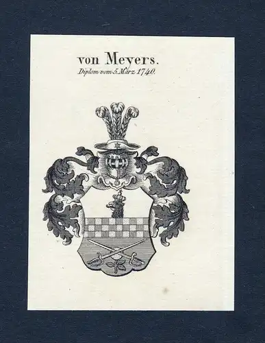 Von Meyers - Meyers Wappen Adel coat of arms heraldry Heraldik