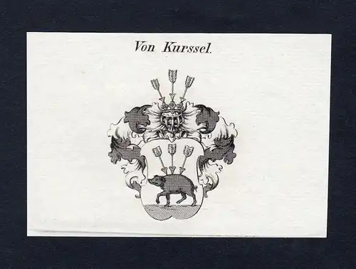 Von Kurssel - Kurssel Wappen Adel coat of arms heraldry Heraldik