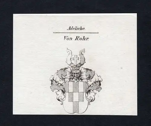 Von Rohr - Rohr Wappen Adel coat of arms heraldry Heraldik
