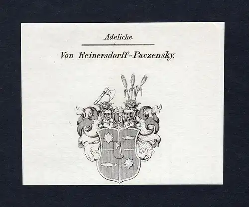 Von Reinersdorff-Paczensky - Reinersdorff-Paczensky Wappen Adel coat of arms heraldry Heraldik