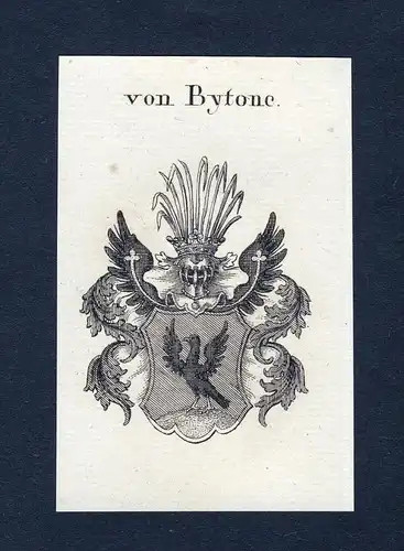 Von Bytonc - Bytonc Wappen Adel coat of arms Kupferstich  heraldry Heraldik