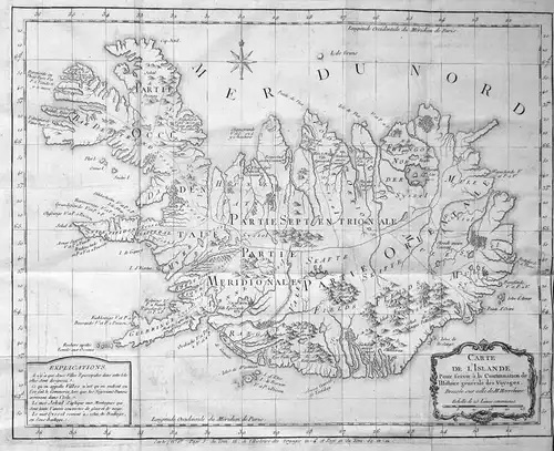 Nouvelle Carte de l'Isle de Java - Java Jawa Indonesia Indonesien Karte map plan Kupferstich antique print