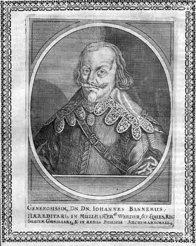 Iohannes Bannerus - Jan Banner Johannes Werder Portrait Kupferstich antique print