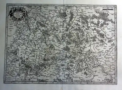 Saxoniae susperiouris Lusatiae Misniaeque descriptio - Sachsen Lausitz Meissen Karte map Kupferstich antique p