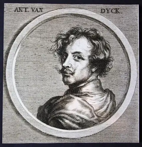 Ant. von Dyck - Anthonis van Dyck Barock baroque Maler painter Kupferstich etching Portrait