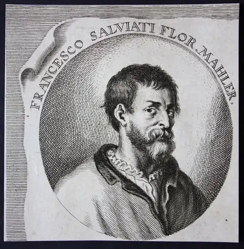 Francesco Salviato Flor. - Francesco Salviati Italia Italien Maler painter Kupferstich etching Portrait