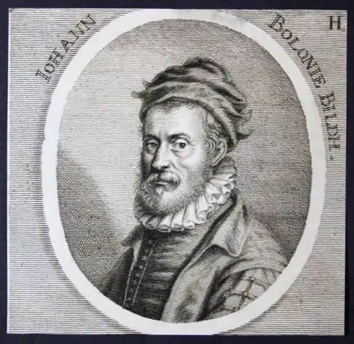 Iohann Bolonie - Giovanni Bologna Bildhauer sculptor Kupferstich etching Portrait
