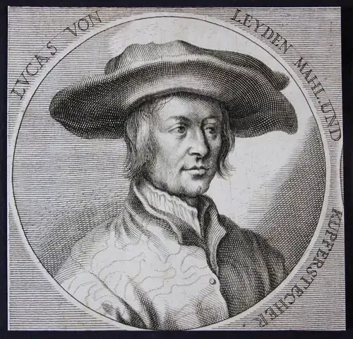 Lucas von Leyden - Lucas van Leyden copper engraver Kupferstecher Maler painter Kupferstich etching Portrait