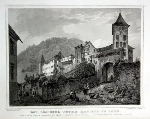 Der römische Thurm Marsoil in Chur - Chur Schweiz