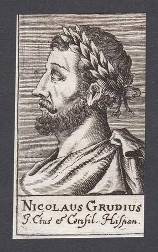 Nicolaus Grudius / Nicolaus Grudius / poet humanist Dichter Humanist Louvain