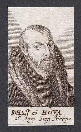 Iohan ab Hoya / Johann von Osnabrück Johann von Hoya zu Stolzenau / bishop administrator Bischof Administrator