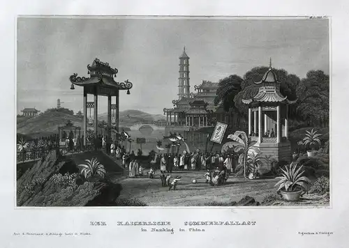 Der Kaiserliche Sommerpallast in Nanking in China - China Nanking Palast palast Sommerpalast Asien Asia Ansich