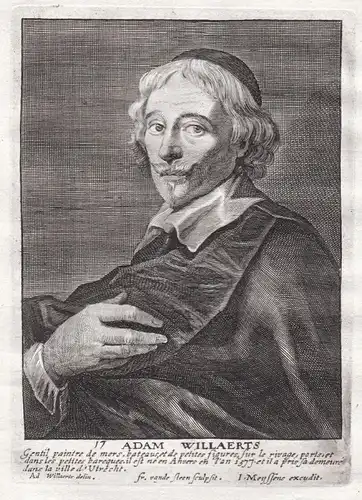 Adam Willaerts - Adam Willaerts Maler painter Portrait Kupferstich copper engraving antique print