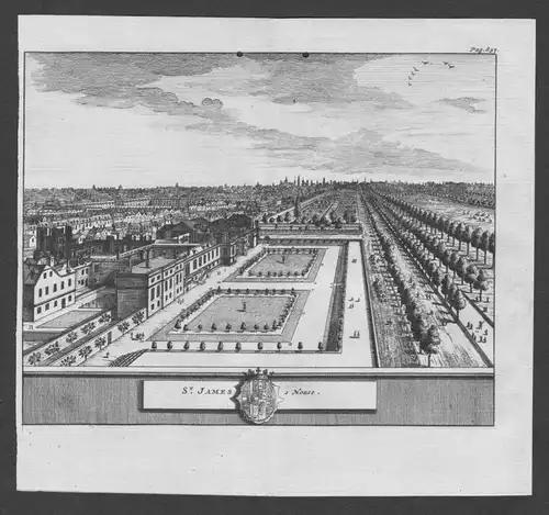 - St James Palace Westminster England United Kingdom engraving view