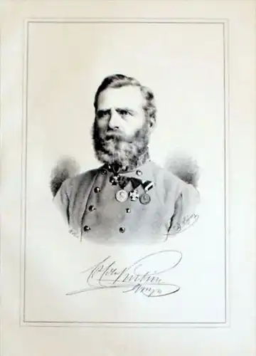 Ernst Wilhelm Edler von Kubin Litho Portrait Lithographie litho