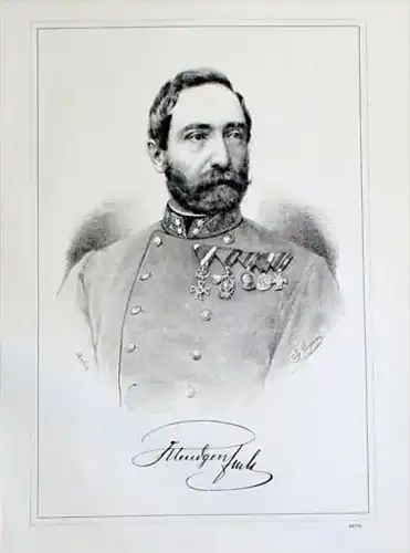 Anton Freiherr von Kleudgen Lieutnant Portrait