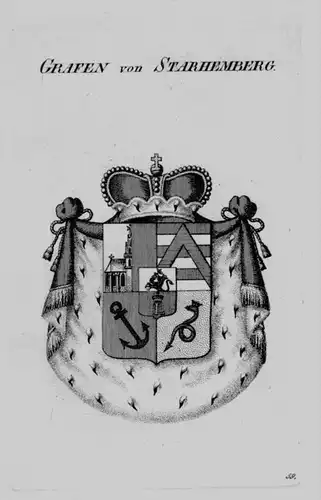 Stahremberg Wappen Adel coat of arms heraldry Heraldik crest Kupferstich